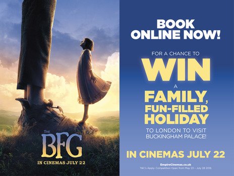 OmniplexUK's tweet photo. Haven't booked your tickets for #TheBFG yet? Well get on it! #BookToWin https://t.co/YATcSQ7ts1 https://t.co/5fSwCqEx5H