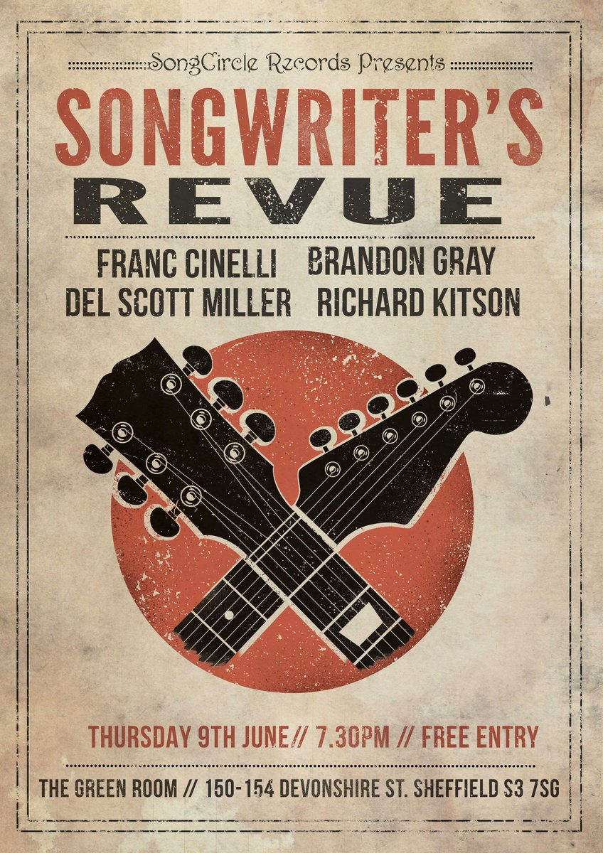 SongCircle Records (@songcircleldn) on Twitter photo Amazing line up,free show,happy days #sheffield thursday <a href="/franccinelli/">Franc Cinelli</a>
@rkitsonmusic <a href="/DelScottMiller/">Del Scott Miller</a> <a href="/BrandonnGray/">Brandon</a> Amazing line up,free show,happy days #sheffield thursday <a href="/franccinelli/">Franc Cinelli</a>
@rkitsonmusic <a href="/DelScottMiller/">Del Scott Miller</a> <a href="/BrandonnGray/">Brandon</a>