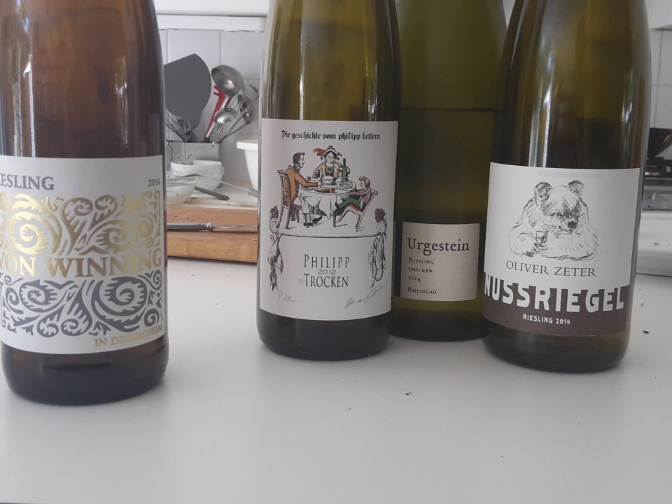 De oogst van twee weken #riesling. Ze kunnen geen van drieën op tegen Von Winning - een absolute topper!