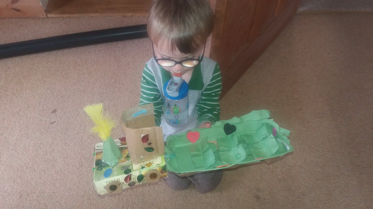 shootingstarz81's tweet photo. @nectar #HalfTermArt We made a train out of a couple of boxes... https://t.co/1P7QskHsxc