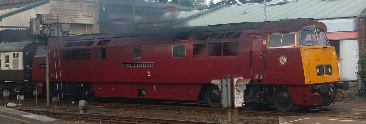 Prorail5's tweet image. Exeter departure old school style