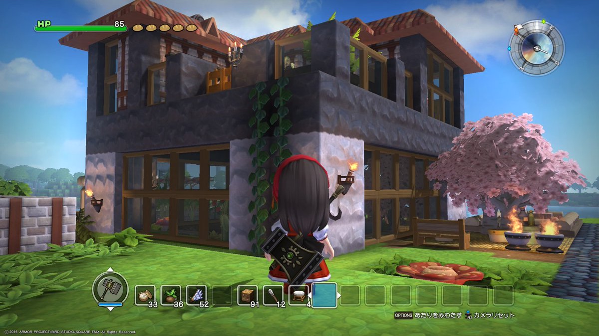 万葉ケネ Dqb のフリービルドモードで 植物園と温泉を合わせたような建物を造ってみた 何事も基本ができなければ 改善や創造はできない オンライン用 建物の呪文 できめるはもじえてうみいおはつむじ ドラゴンクエストビルダーズ T Co