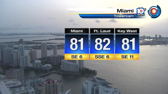 Good morning #SoFlo! Humid & hazy with temps starting off in the low 80s. Get ready for a steamy day! https://t.co/0EiMSqahpM