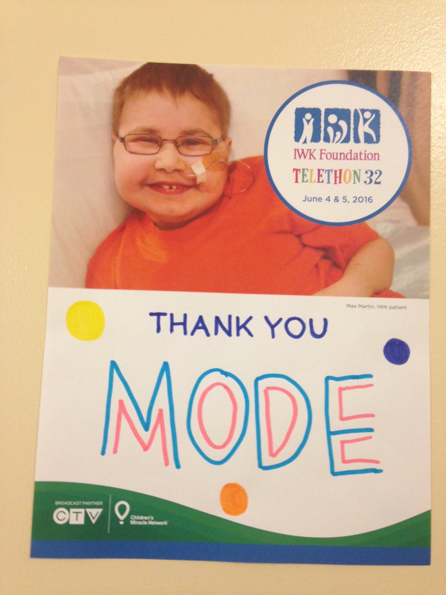 IdeasAtMODE's tweet image. Some heartwarming thanks as Day 2 of #IWKTelethon kicks off. We're presenting our contribution live on-air at 8:30am