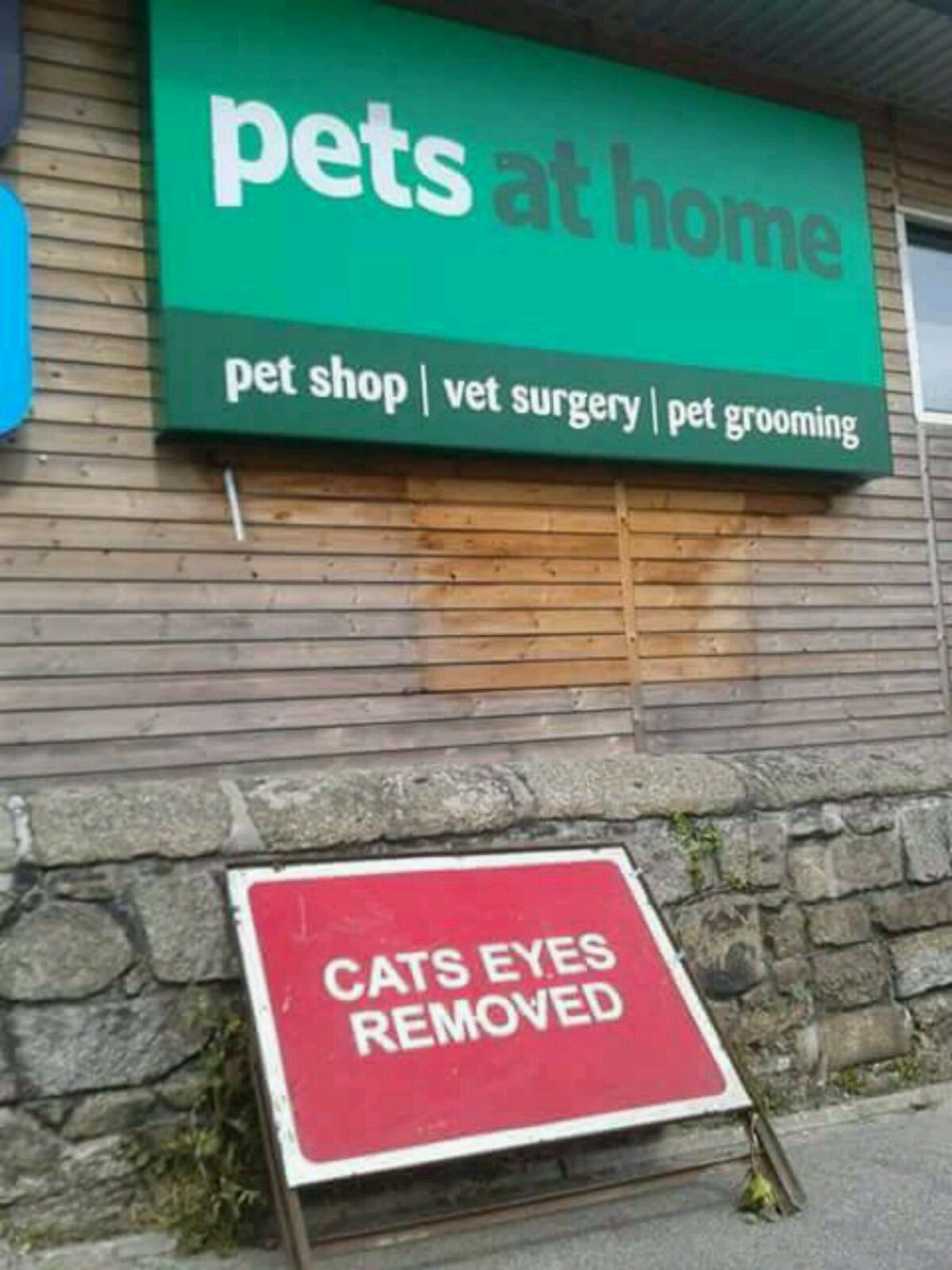 chazzledon's tweet photo. #Petsathome #funnysigns #ouch #lol https://t.co/GjWN6VAjpU