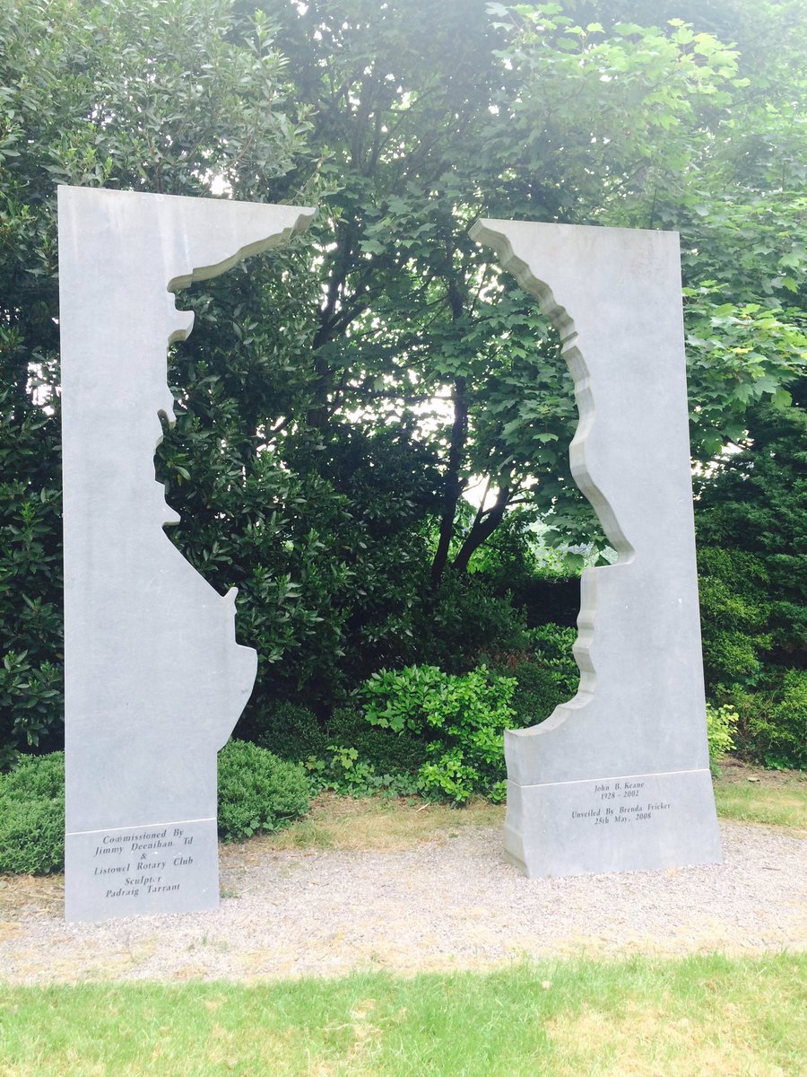 ERMurray's tweet photo. Beautiful memorial to John B Keane in Listowel. https://t.co/aZcQcXQLCN