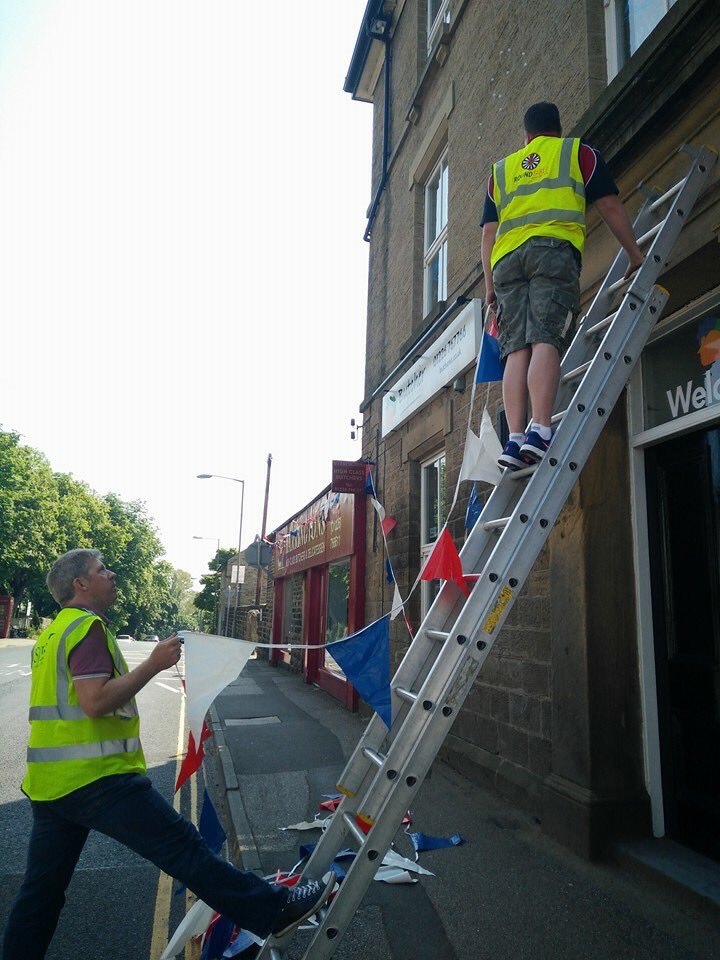 The bunting is up. I repeat the bunting is up! That means <a href="/PenistoneGala/">Penistone Gala</a> is nearly here! #barnsleyisbrill #yorkshire