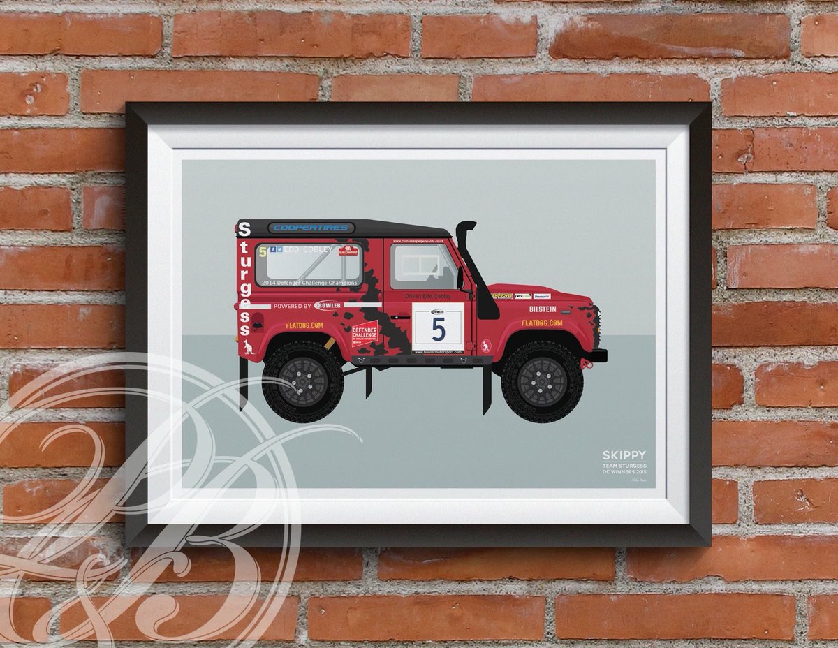 New print done of Skippy 👌🏼 @tomleytraining <a href="/eddcobley/">Edd Cobley</a> @SturgessLR <a href="/LandRoverOwner/">Land Rover Owner</a> @bowleroffroad #landrover
