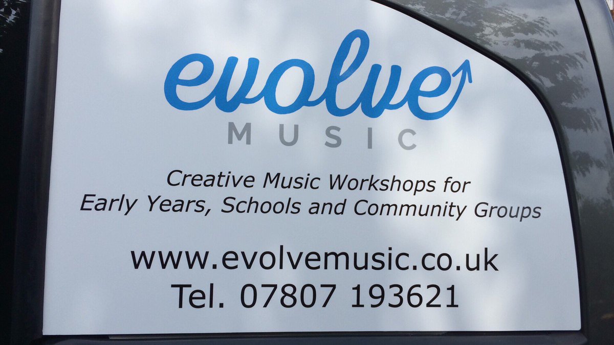 We excited to see our new signs fitted on our van! #evolvemobile #creativemusicmaking #comingtoatownnearyou #RT