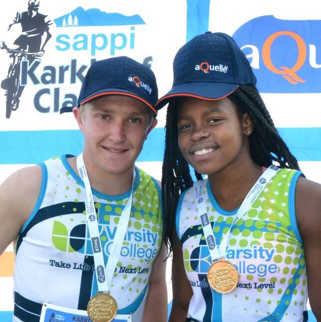 VCSportsLife's tweet photo. Mark Mackenzie and Nondumiso Khoza of #VCPMB were Both placed first in the Karkloof 5km trail run #VCSportsLife https://t.co/6Lx33NL9bO