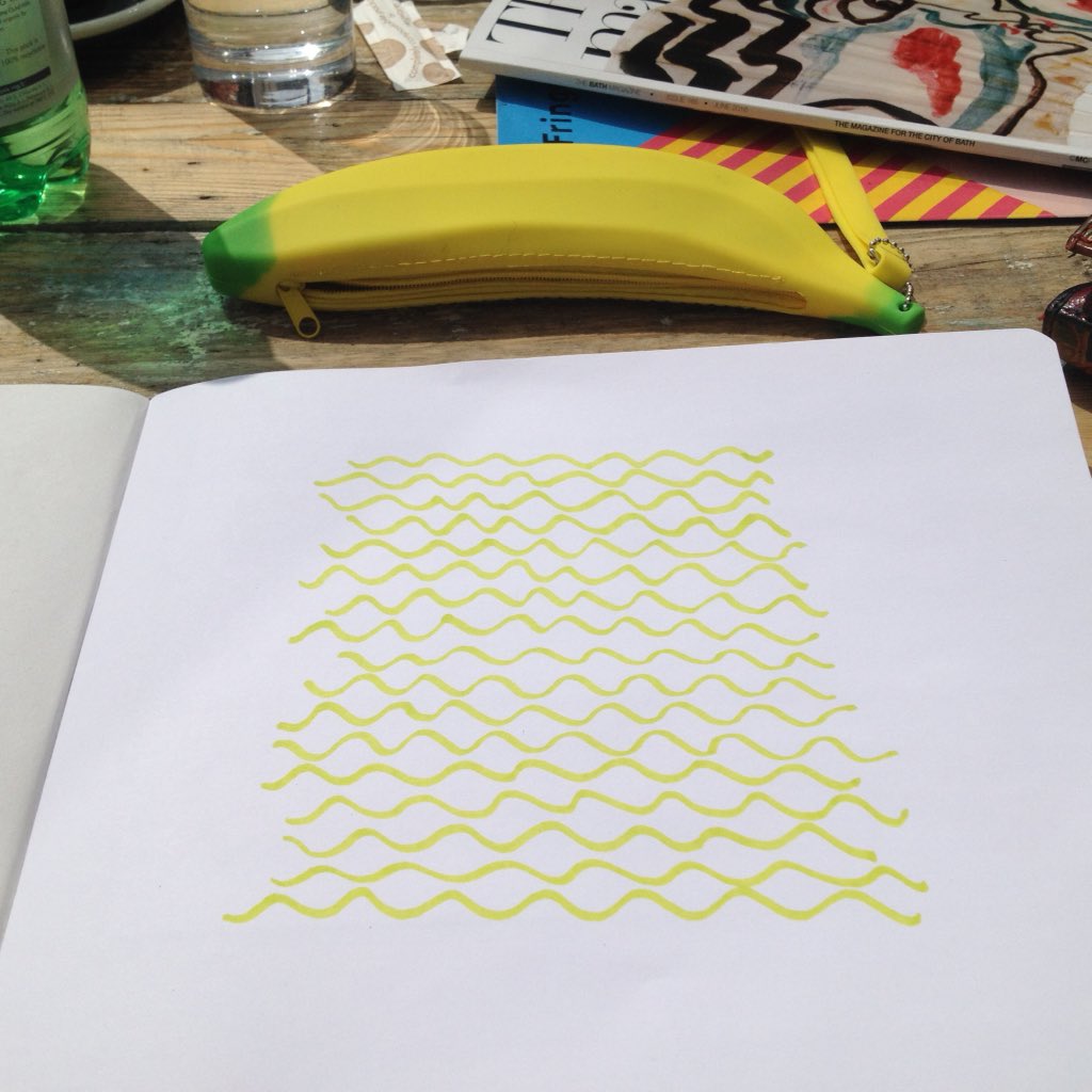 Going bananas for Bath #FaB16 Spending a bit of time out of the gallery <a href="/PATTERN_FaB16/">PATTERN_FaB16</a> to draw in the sun 〰〰