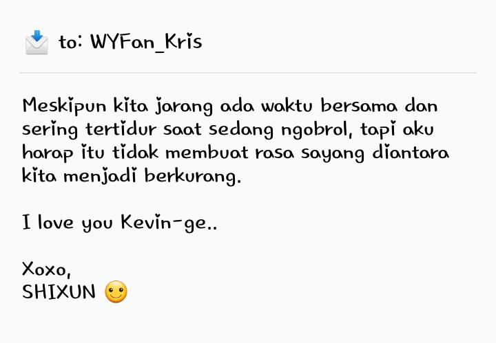 LoveLetterRPW's tweet photo. #LetterTo @WYFan_Kris

"Bib.. bib.. bib.."

You've got one message..

📩 [{ SHIXUN }] https://t.co/Nx8CoX3xnZ
