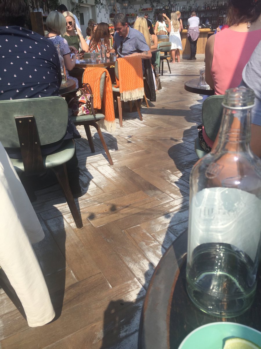 ButlerMayDesign's tweet image. Late sunny lunch @selfridges Forest on the Roof restaurant. Love the two tone herringbone #SummerStartsNow #design