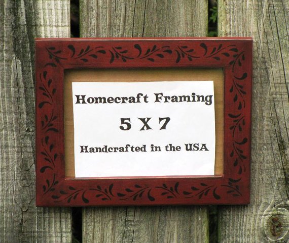 homecraftframi1's tweet photo. ⌂✾ #5X7PictureFrame Antiqued Red Black Scroll #WeddingPhotoFrame  #DistressedPhotoFrame https://t.co/nBcGukDNHo