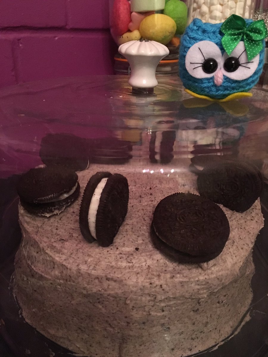 bluebellsbake's tweet photo. Today we made a cookies and cream cake.With a little help from Maxine the Bluebells bakery mascot #cake #lovebaking https://t.co/YPJRGaP7wK