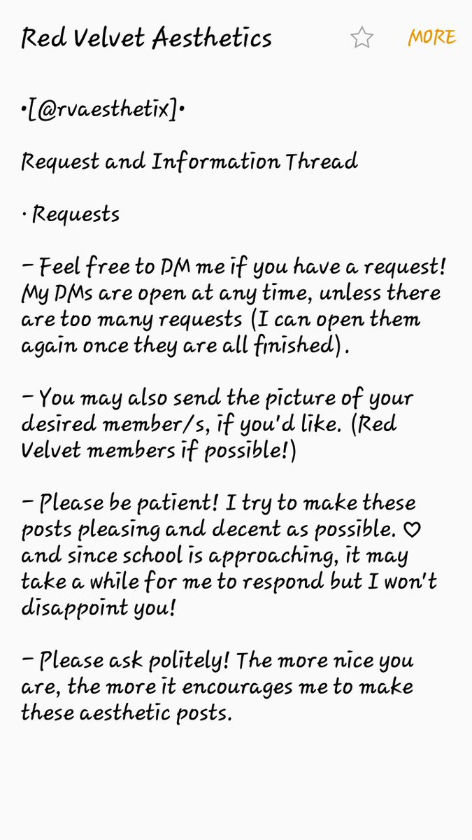 rvaesthetix's tweet photo. ･Request and Information Thread •

Give a like if you're done reading! ♡ https://t.co/Z5JR8kXvVH