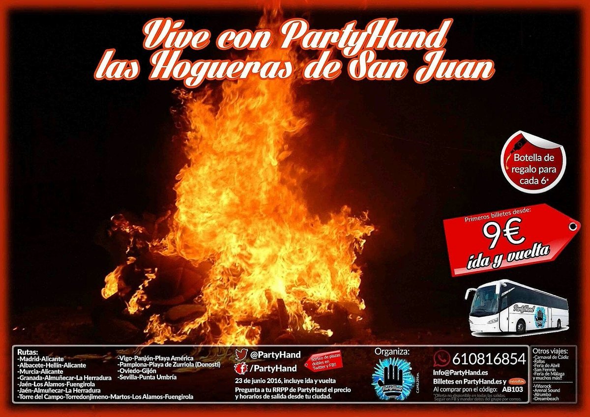 Partyhand_AB's tweet photo. ¿ Quieres pasar una noche mágica?  
Vente este día 23 a las Hogueras de San Juan,  no te lo pierdas❗❗
 📲 610816854 https://t.co/Fvh0NOMXhR