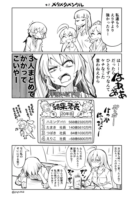 リンドリ二次創作4コマ(+1コマ)その8。近々からネタを。 #リンドリ 