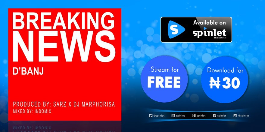 spinlet's tweet image. #BreakingNews from the #KokoMaster @iamdbanj ow.ly/Vt2I300VKWL AVAILABLE ON Spinlet #ThinkMusic