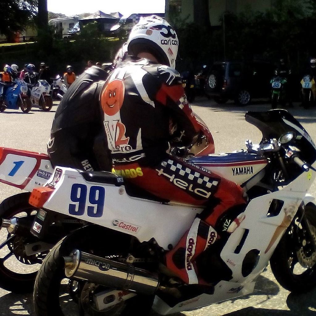 NancyFZ600's tweet photo. Nancy isn't #feelingwell so Paul has #generously leant me Myrtle for the last race so I can give him some #feedback… https://t.co/lF9Heq4QuS
