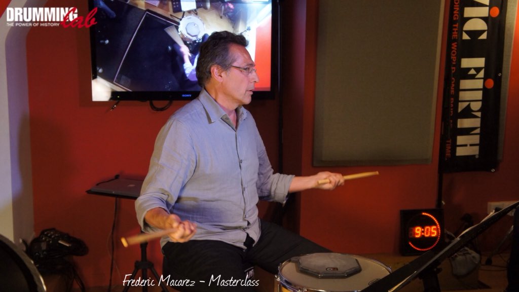 DrummingLab's tweet photo. #FredericMacarez #timpanist at #DrummingLab #Paris #FrederickRimbert #drumschool #drumming #drums #drumlife #drummer https://t.co/o95WRMFteW