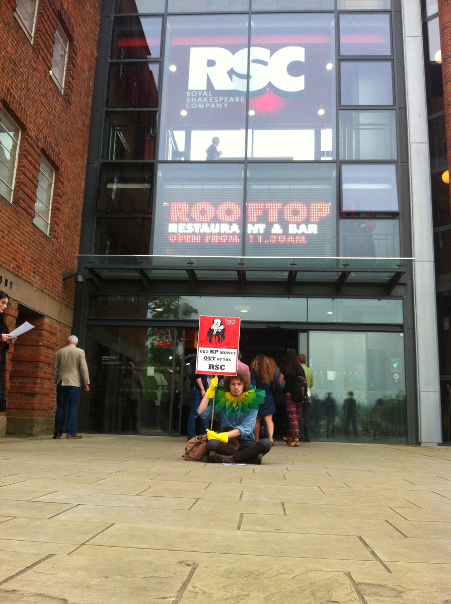 Shout out to the Warwick student taking it to BP's sponsorship of the <a href="/TheRSC/">The RSC</a> for several hours yesterday!