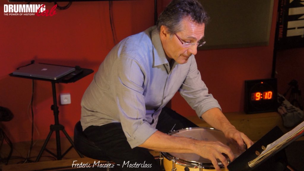 DrummingLab's tweet photo. #FredericMacarez #timpanist at #DrummingLab #Paris #FrederickRimbert #drumschool #drumming #drums #drumlife #drummer https://t.co/vX0UNv3kOZ