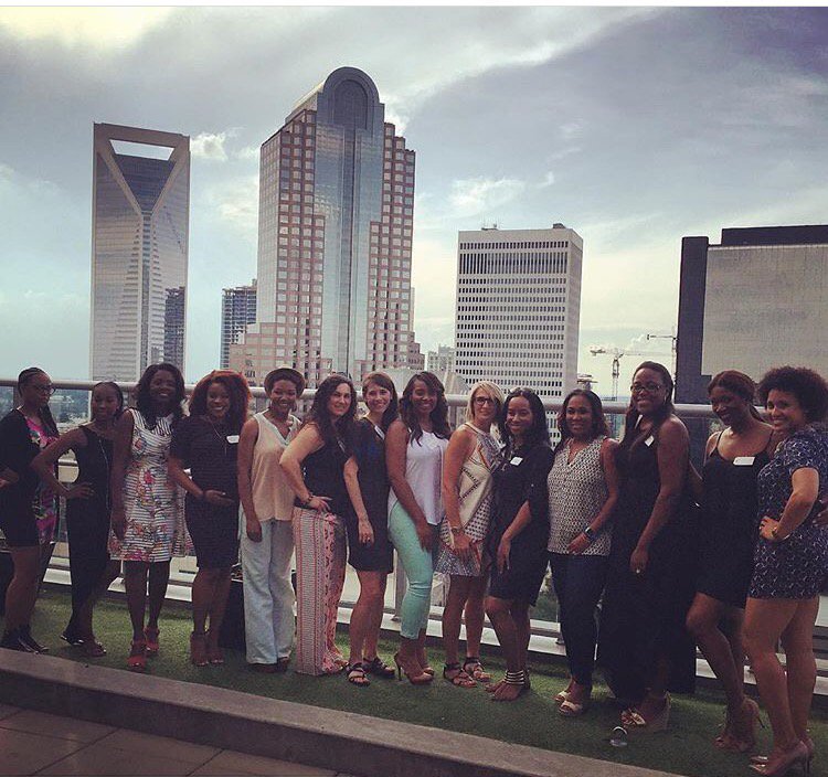 Charlotte NFL Wives networking social at Fahrenheit in Uptown Charlotte. Great turnout ladies! #nflwives #nflwags