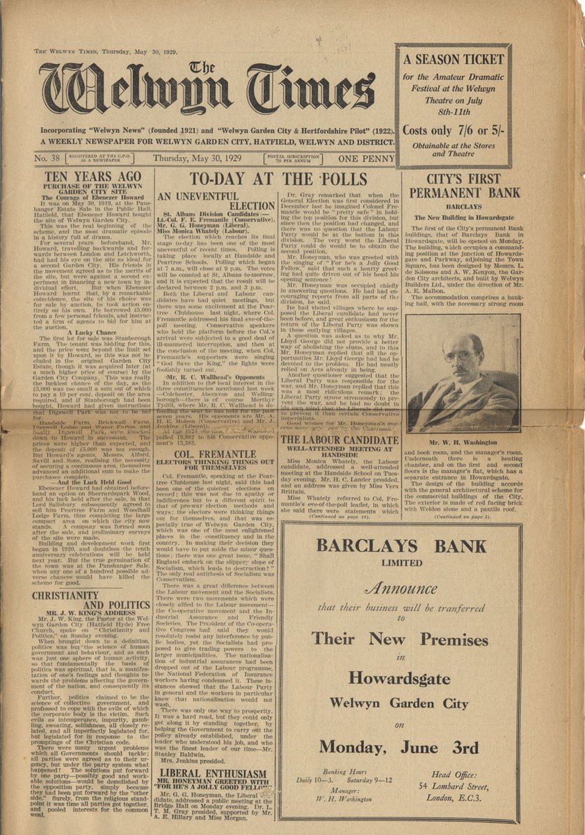 <a href="/hwlhs/">Hertford&WareHistory</a> Look what I found by sheer fluke, a report on the Pans Park land sale to Ebenezer Howard 30/05/1919