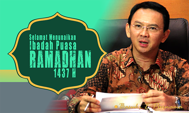 Untuk warga DKI Jakarta yg menjalankan ibadah puasa, saya menyampaikan mohon maaf lahir &amp; batin, selamat berpuasa