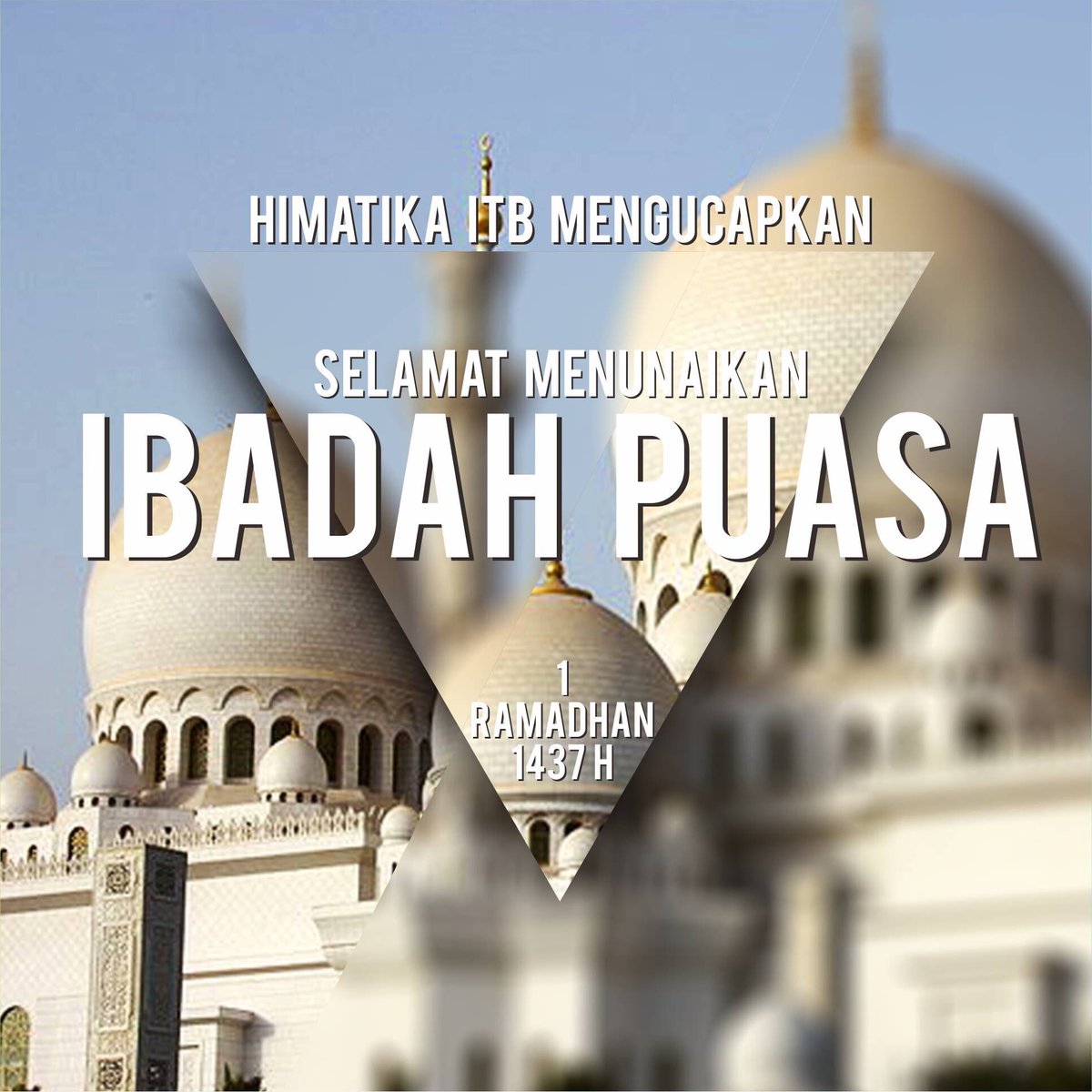 HIMATIKA ITB mengucapkan selamat menunaikan ibadah puasa di bulan suci Ramadhan 1437H bagi seluruh umat muslim.