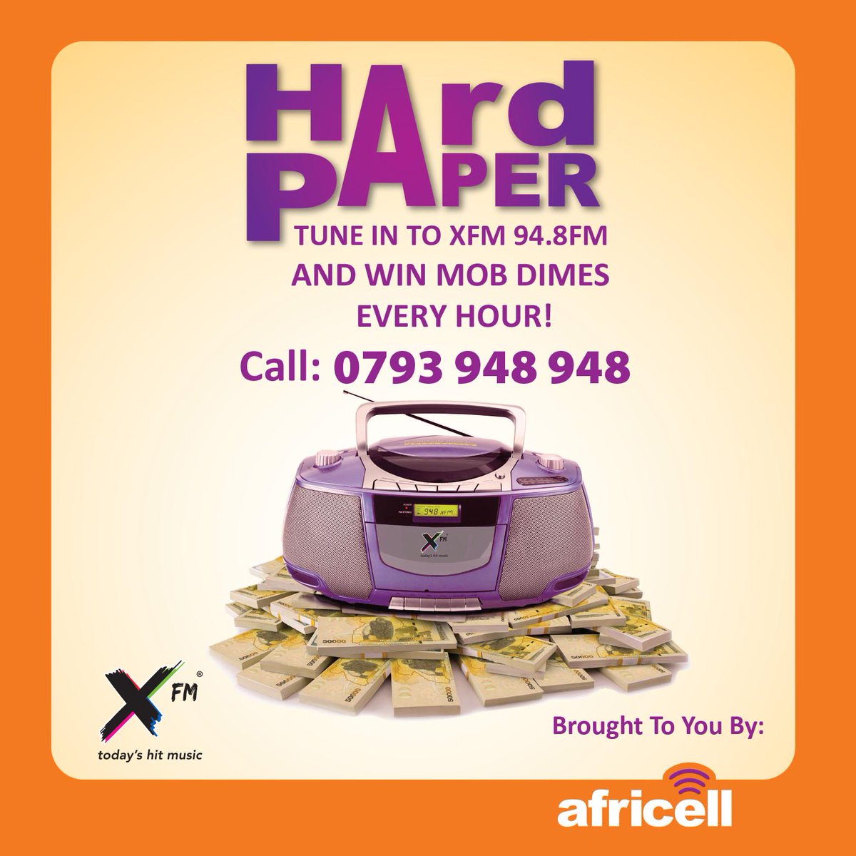 XfmUG's tweet photo. FLEX YOUR BRAIN AND FILL YOUR WALLET WITH #HardPaper! BROUGHT TO YOU BY @AFRICELLUG. STAY TUNED AND WIN MOB DIME! https://t.co/2v0wG3huD4