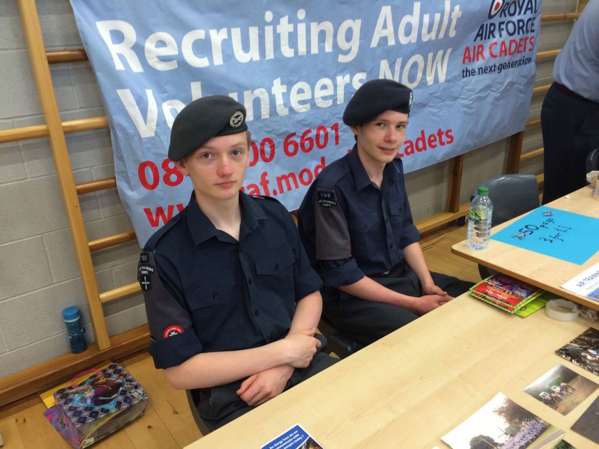 Cadet Smith and cadet Barclay spent yesterday recruiting future cadets #nextgeneration #what we do <a href="/ComdtAC/">Commandant RAF Air Cadets</a>
