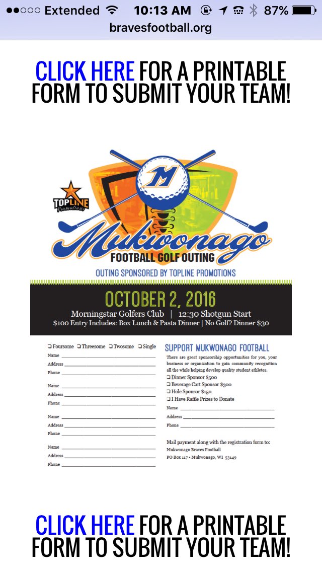 vertzyCV's tweet photo. Mukwonago Football Golf outing sponsored by Top Line Promotions is ON! See https://t.co/LUxDdQpwJt. #allinsupport https://t.co/NzzqTflRyn