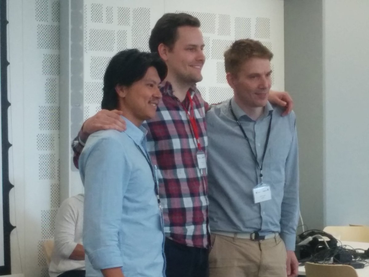 Jaakko's tweet image. Best overall hack goes to Team SemRio! #AECHackathon