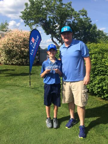 EZBrush's tweet photo. Caddied for Noah, champion of @USKidsGolfFDN Boston Tour! Good luck at Pinehurst! #noahleclair2016 @JMarieLeClair https://t.co/3wVRJ5ZrHM