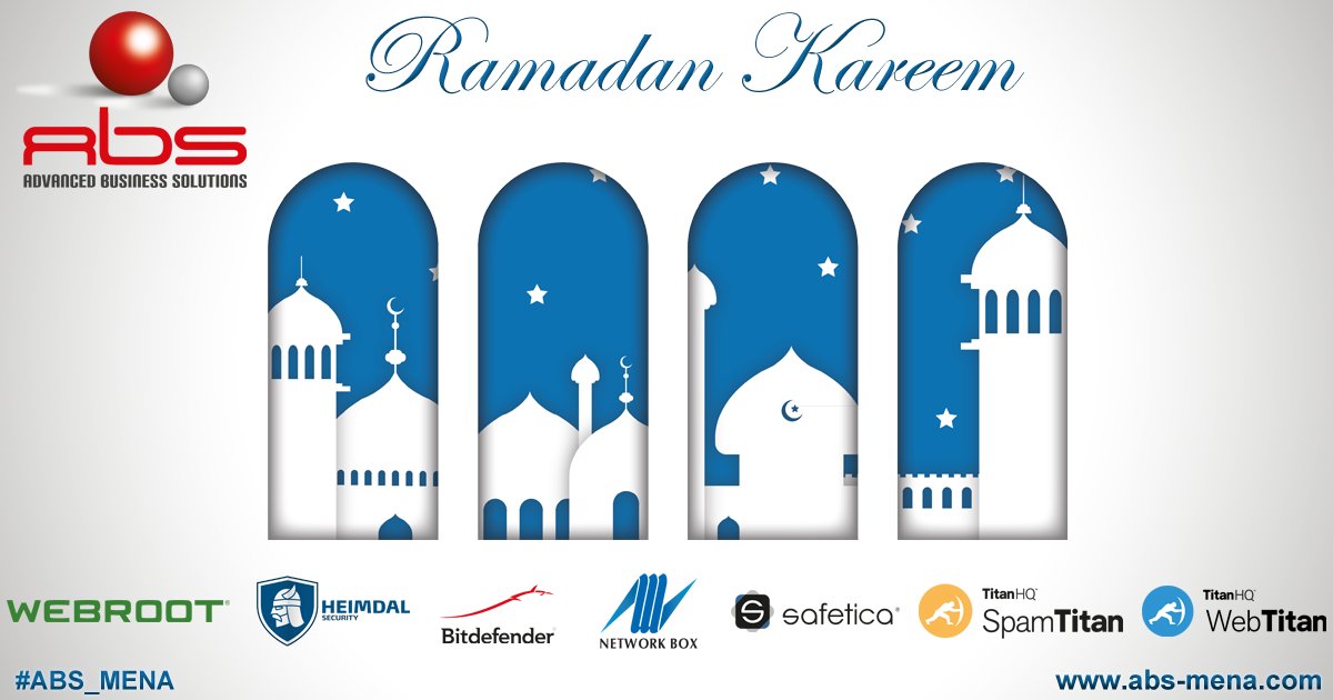 ABSMENA's tweet photo. ABS team would like to wish you Ramdan Kareem
#Ramadhan
#ABS_MENA https://t.co/aDJNpWAbHq