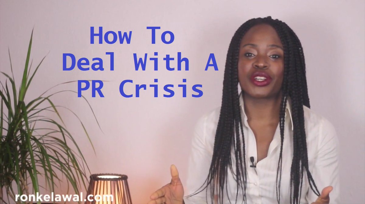 Watch My Latest Business YouTube Video: How To Deal With A PR Crisis >>> youtu.be/zba98yFjd2o RT