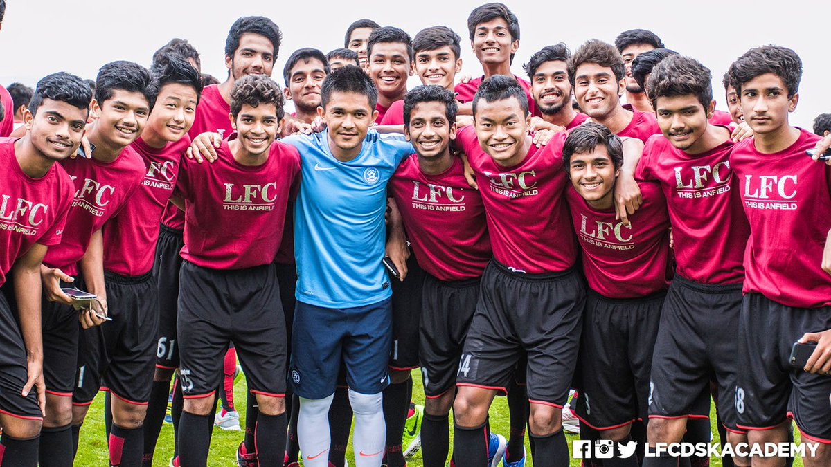 dskacademy's tweet photo. @lfcdskacademy hosted the @AiffMedia in the month of August 2015 #YNWA #LFCIndia #TheLiverpoolWay https://t.co/xjBb5B8k2R