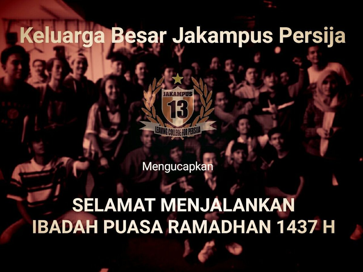 Jakampus mengucapkan selamat menjalankan ibadah puasa bagi yang menjalankannya #WeAreFamily #1437H