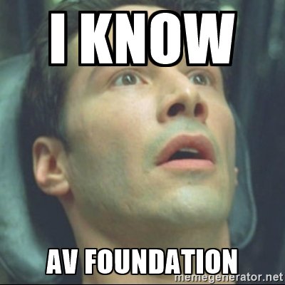 mutableself's tweet image. It all makes sense now… #AVFoundation #VideoToolbox #CoreVideo #CoreAudio #CoreImage