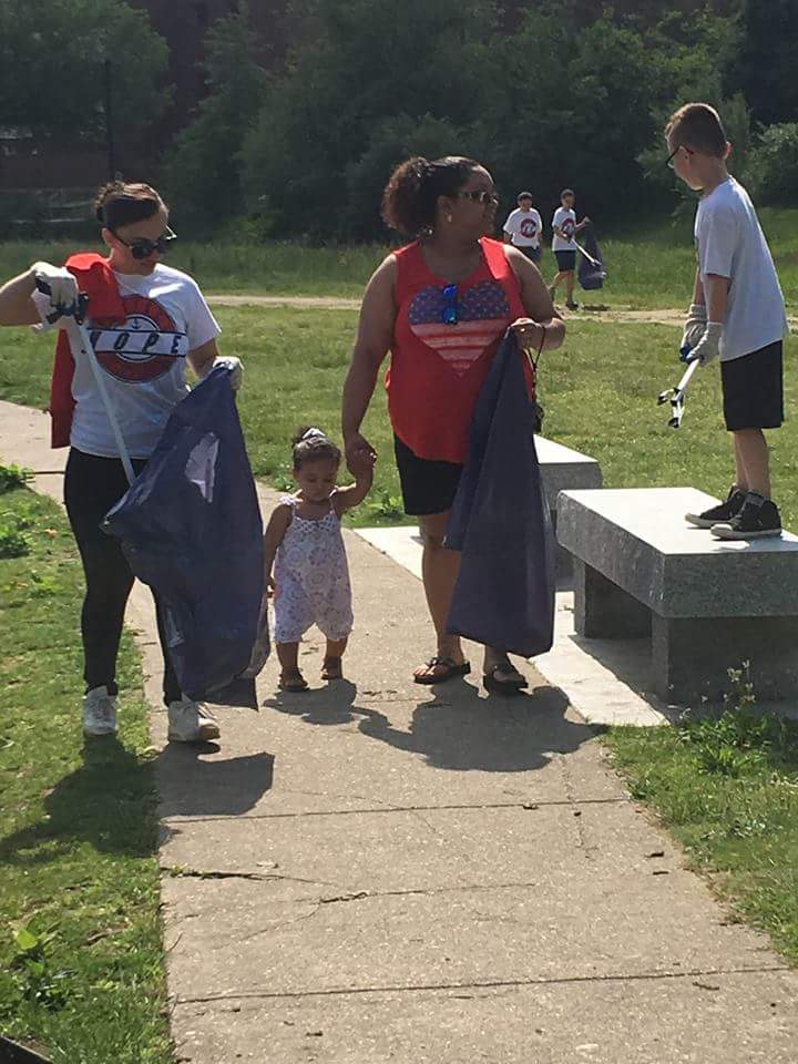RISE Prep scholars &amp; families gave back this Sat. by holding a park clean-up in Woonsocket. Great job! #community