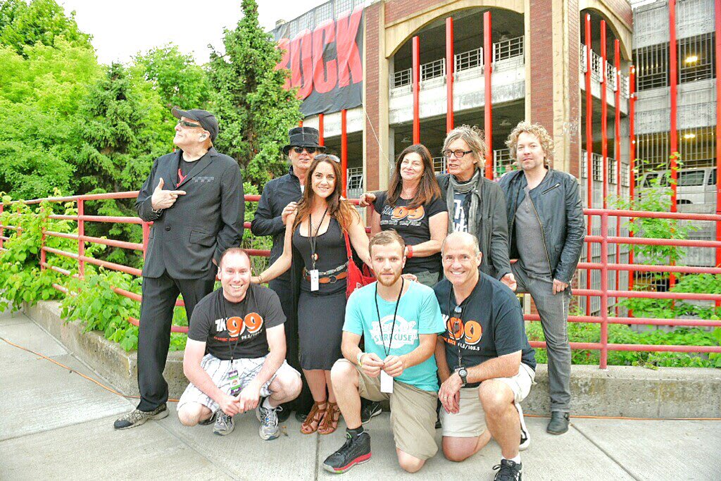 TKClassicRock's tweet photo. Great night @tasteofsyracuse The crew with @cheaptrick #summer #Syracuse #classicrock #wheresBender https://t.co/gYqJoXtb7c