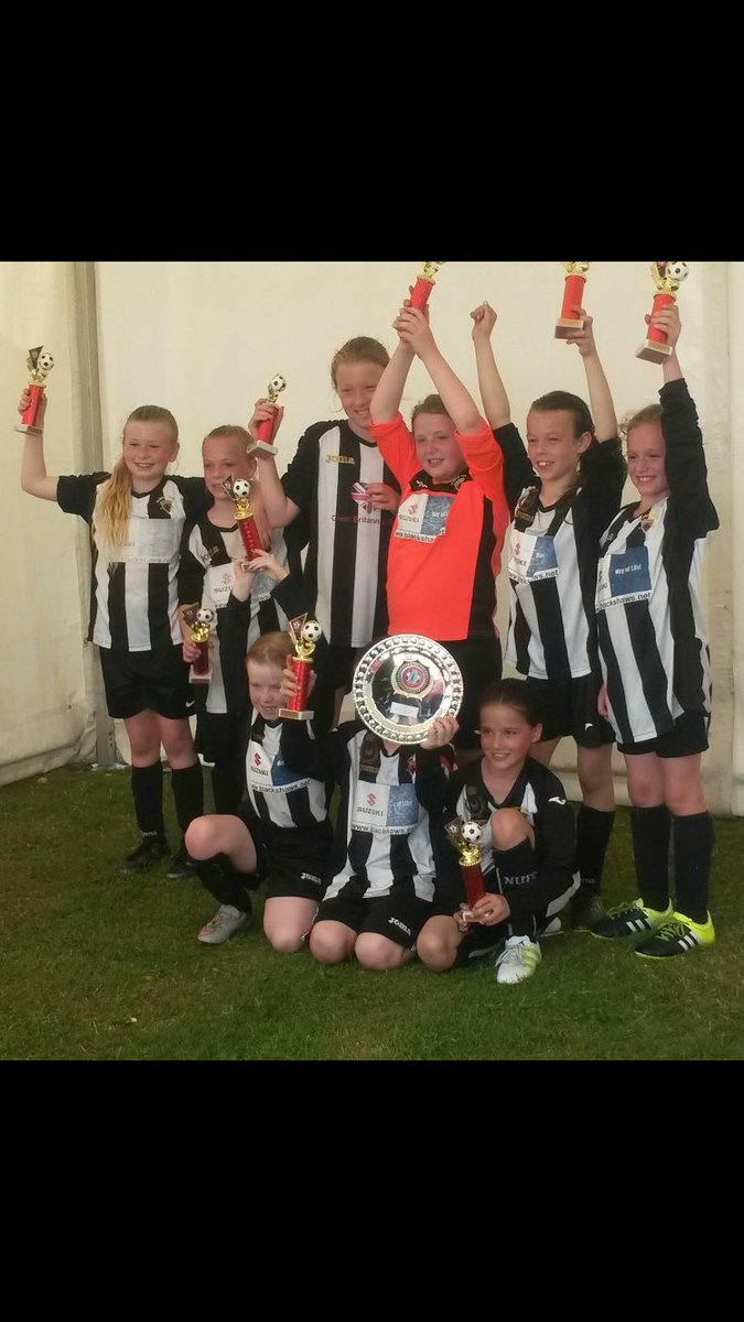 The winning under 10 team!! Well done girls 😀⚽️