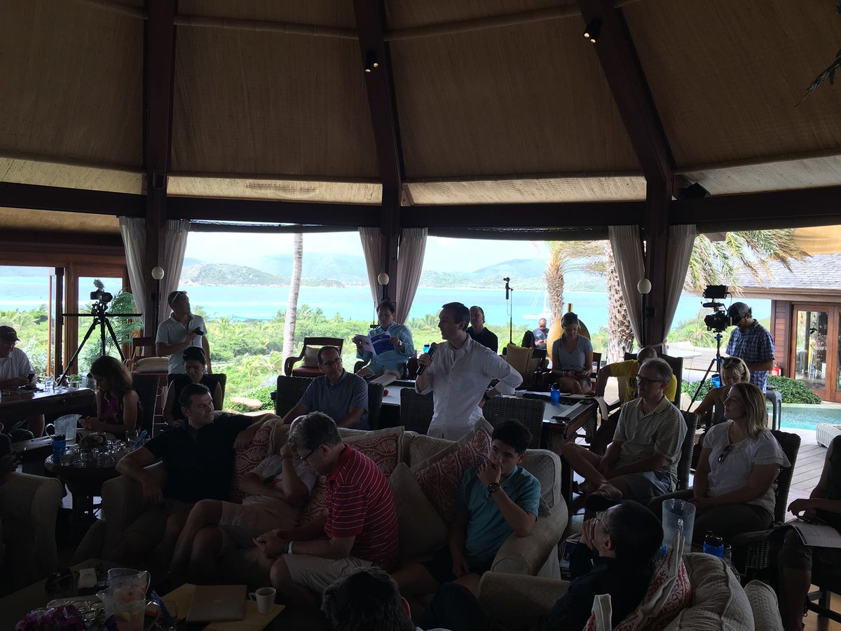 Rockstar Worldchangers <a href="/bitfury/">Brian</a> Bitfury Group Blockchain Summit on <a href="/richardbranson/">Richard Branson</a> Necker Island! <a href="/TomicahTD/">Tomicah Tillemann 🗽</a>