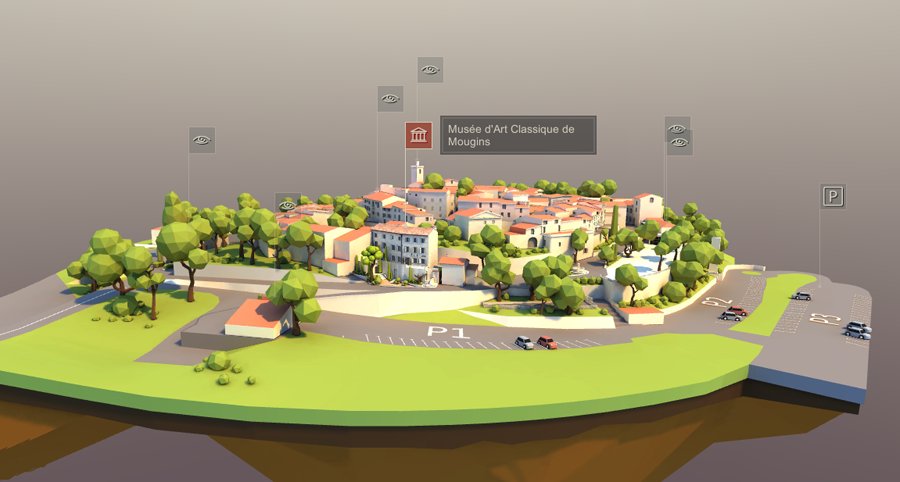 Navigator4D's tweet image. Finalisation 4D-Mougins Town and Interiors of Museum for MACM4D Virtual Visit project #MACM4D