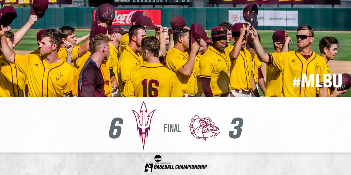 ASU_Baseball's tweet photo. A looking strikeout does it!

#Devils WIN, #Devils WIN, and advance to play TCU at 4:30 pm PT https://t.co/36eOLyKRy1