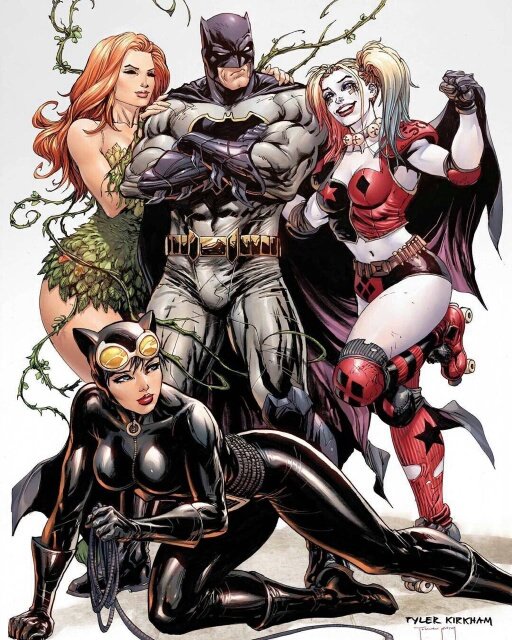 "Now where would the poor Batman himself be without the three of us?"