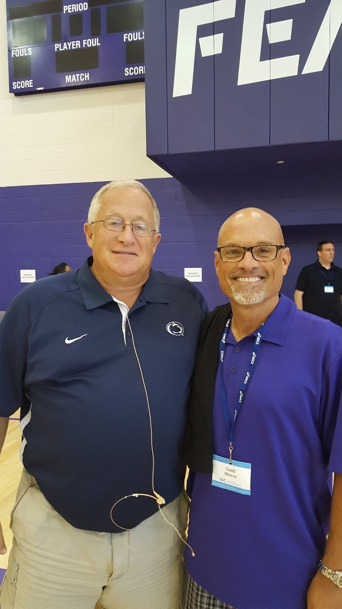 Got to meet the great Russ Rose today. Amazing coach! Amazing clinic at TCU. 
#aocfortworth