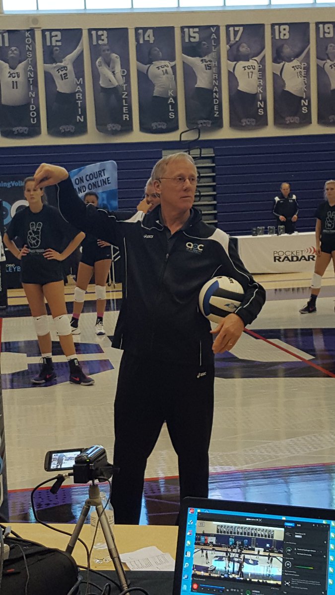 Got to hear Stanford coach John Dunning today too. Great volleyball coach! #aocfortworth